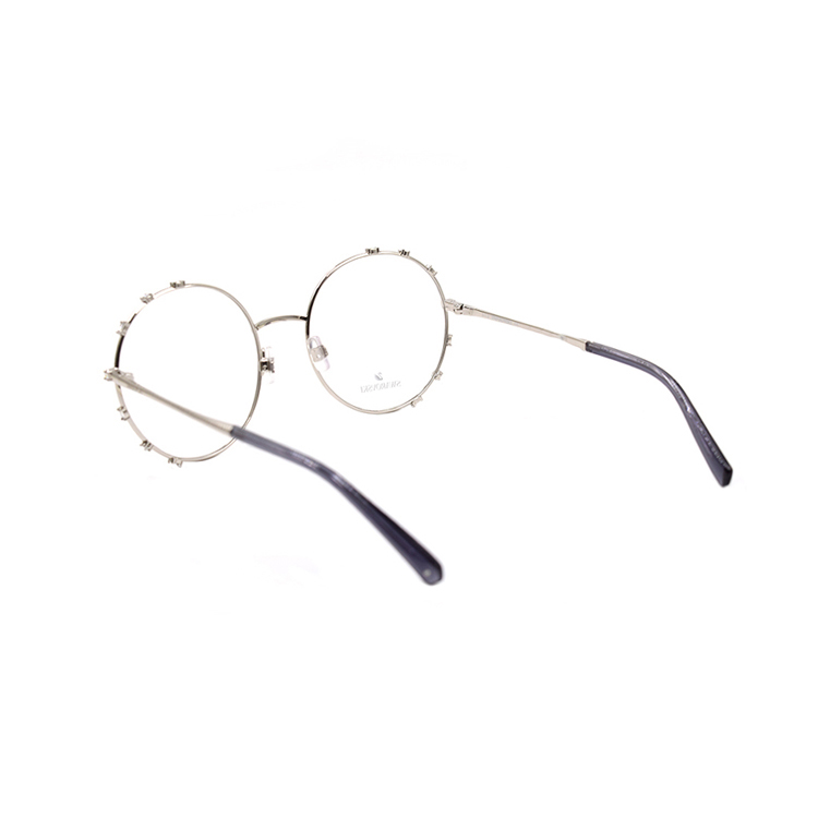 Shop (W) 施華洛世奇 浪漫合金圓框眼鏡 - 優雅系列 SK5380-016