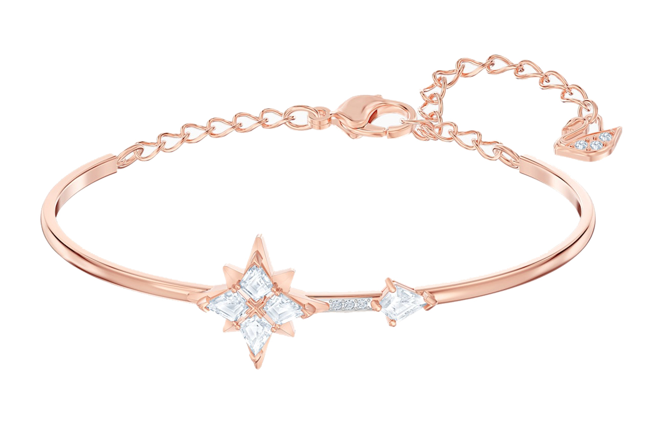 (Women) Swarovski  Romantic Star Rose Gold Plated Crystal Bracelet 5494338