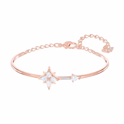 (Women) Swarovski Romantic Star Rose Gold Plated Crystal Bracelet 5494338