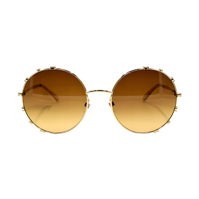 (Women) Swarovski Round Alloy Sunglasses with Crystal Accents Series. SK0289-F-30F