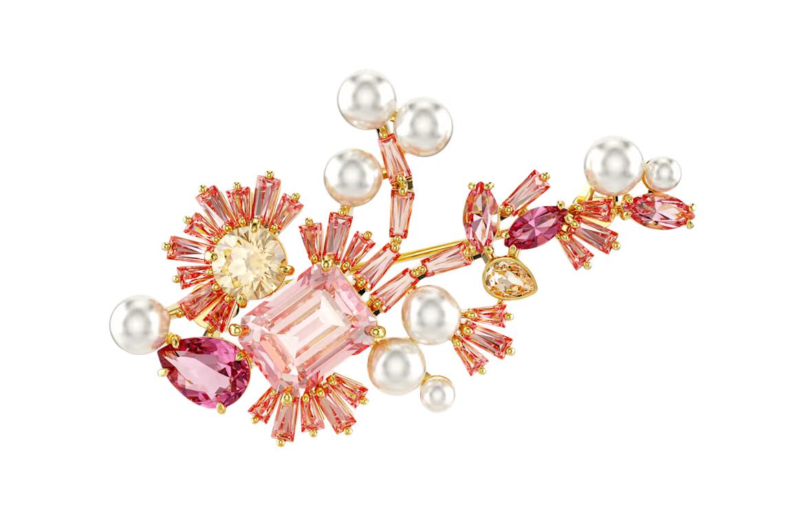 (Women) Swarovski  Sakura Cherry Blossom Brooch - Pink. 5688478