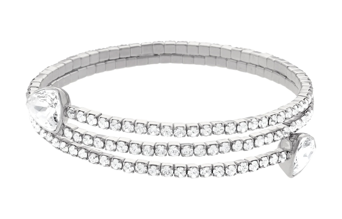 (Women) Swarovski  Serpentine Multi-Layer Bracelet Metal Medium Size. 5528444