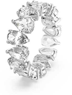 (W) スワロフスキー シルバー ロジウムメッキ ジルコニア 埋め込みデザイン リング 5572825 Lookbook (W) スワロフスキー シルバー ロジウムメッキ ジルコニア 埋め込みデザイン リング 5572825