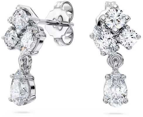 (W) 施華洛世奇 銀色淚滴形鑽石鍍銠耳環 5688874 Lookbook (W) 施華洛世奇 銀色淚滴形鑽石鍍銠耳環 5688874