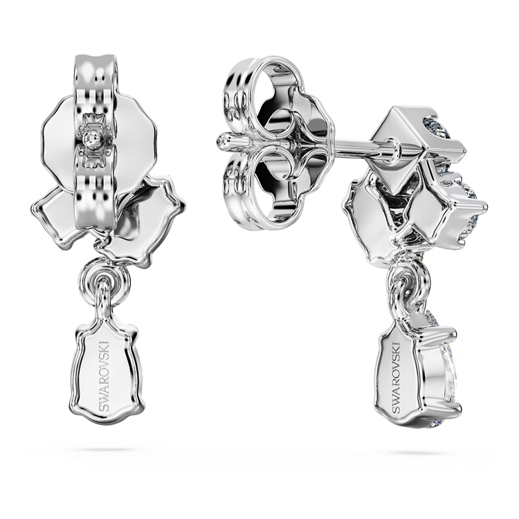 Purchase (W) 施華洛世奇 銀色淚滴形鑽石鍍銠耳環 5688874