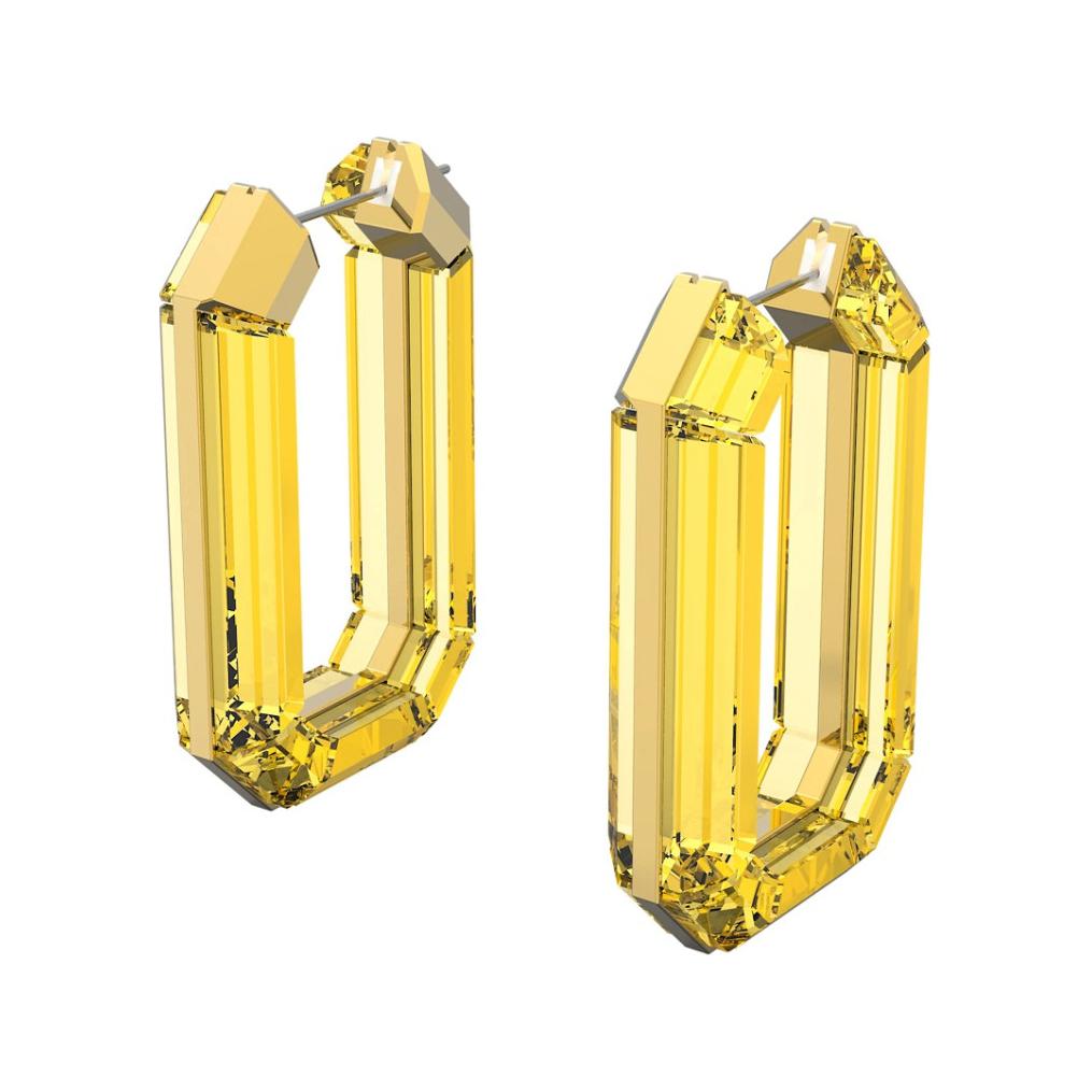 (Women) Swarovski  Yellow Topaz Earrings Minimalist Design 5600789