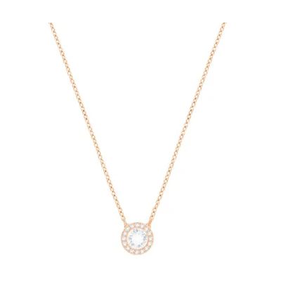 (Women) Swarovski Angelic Pendant Necklace for Women - Rose Gold Heart Design. 5367855
