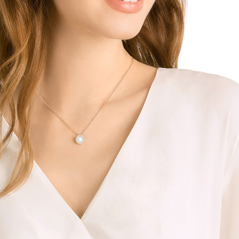 (Women) Swarovski Angelic Pendant Necklace for Women - Rose Gold Heart Design. 5367855 圖 4