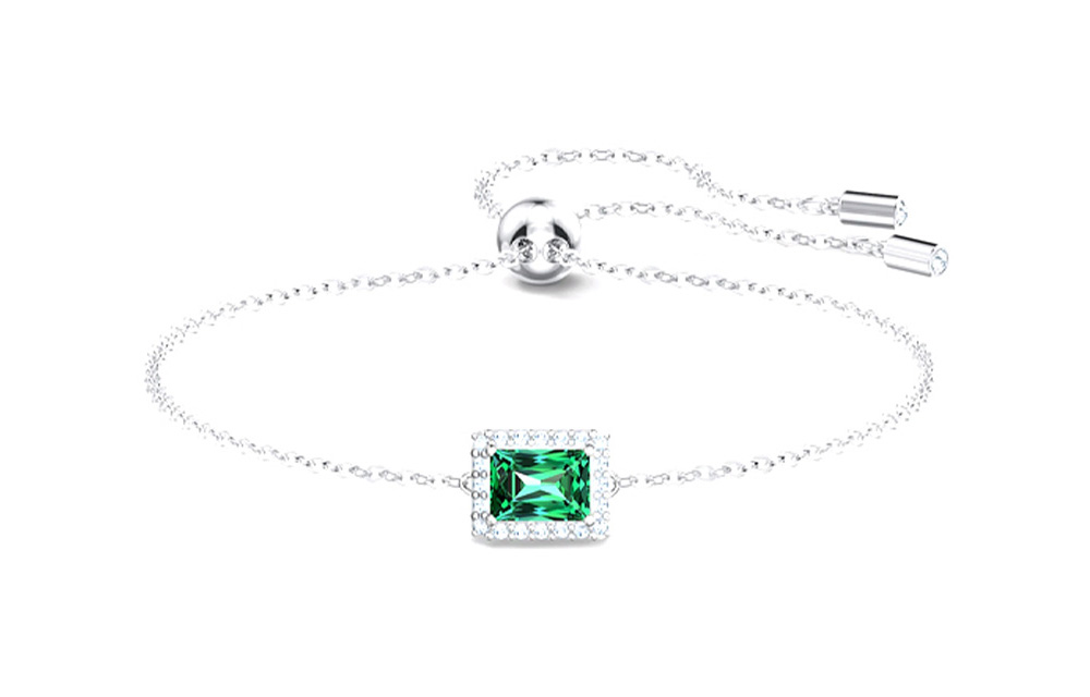 (Women) Swarovski Angelic Rectangular Bracelet  Green 5559836 圖 2