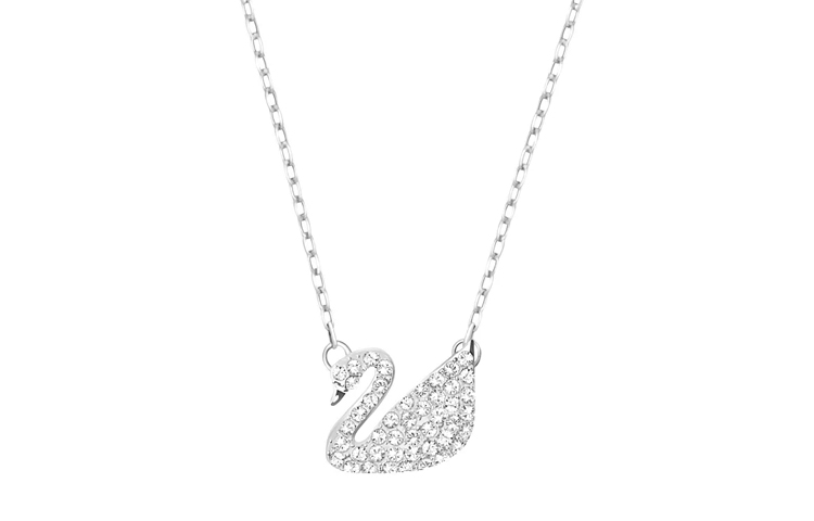 (Women) Swarovski Asia Exclusive Crystal Necklace for Women - Silver. 5187404 圖 2