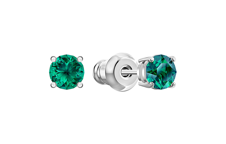 (Women) Swarovski Attract Rhodium-Plated Crystal Stud Earrings for Women. 5512384 圖 3