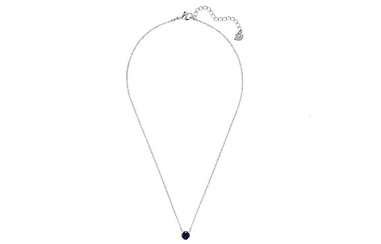 Shop (W) 施華洛世奇藍色鍍銠項鍊及耳環套裝 5536554