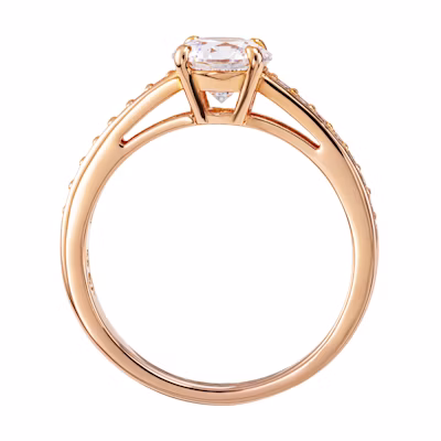 (Women) Swarovski Attract Round Ring Rose Gold Jewelry with Swarovski Crystals. 5184217+5184212+5149218
