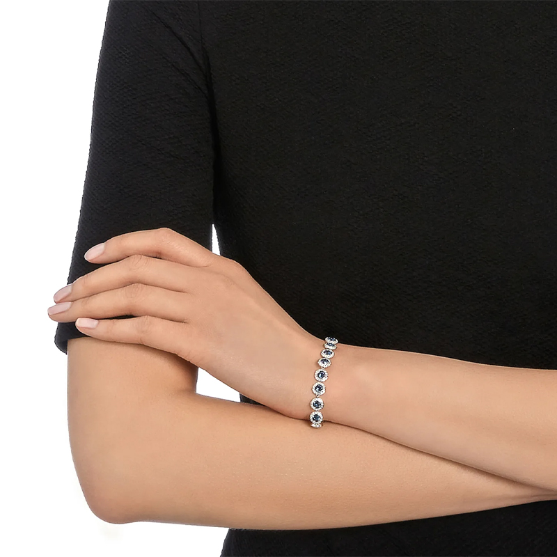 (Women) Swarovski Blue Crystal Bracelet for Women 5480484 圖 4