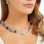 Lookbook (Women) Swarovski Blue Necklace and Earrings Set for Women 5195426