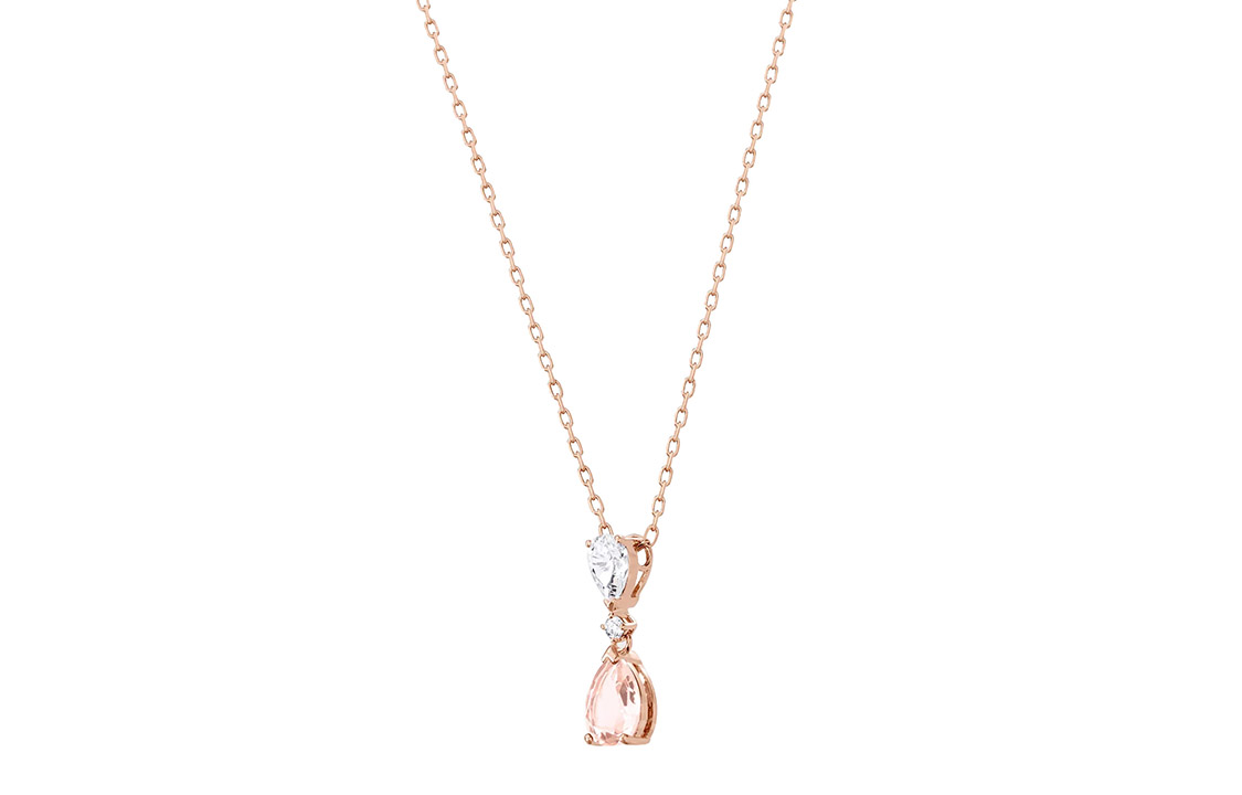 (Women) Swarovski Blush Drop Pendant Necklace for Women - Pink 5457621 圖 3