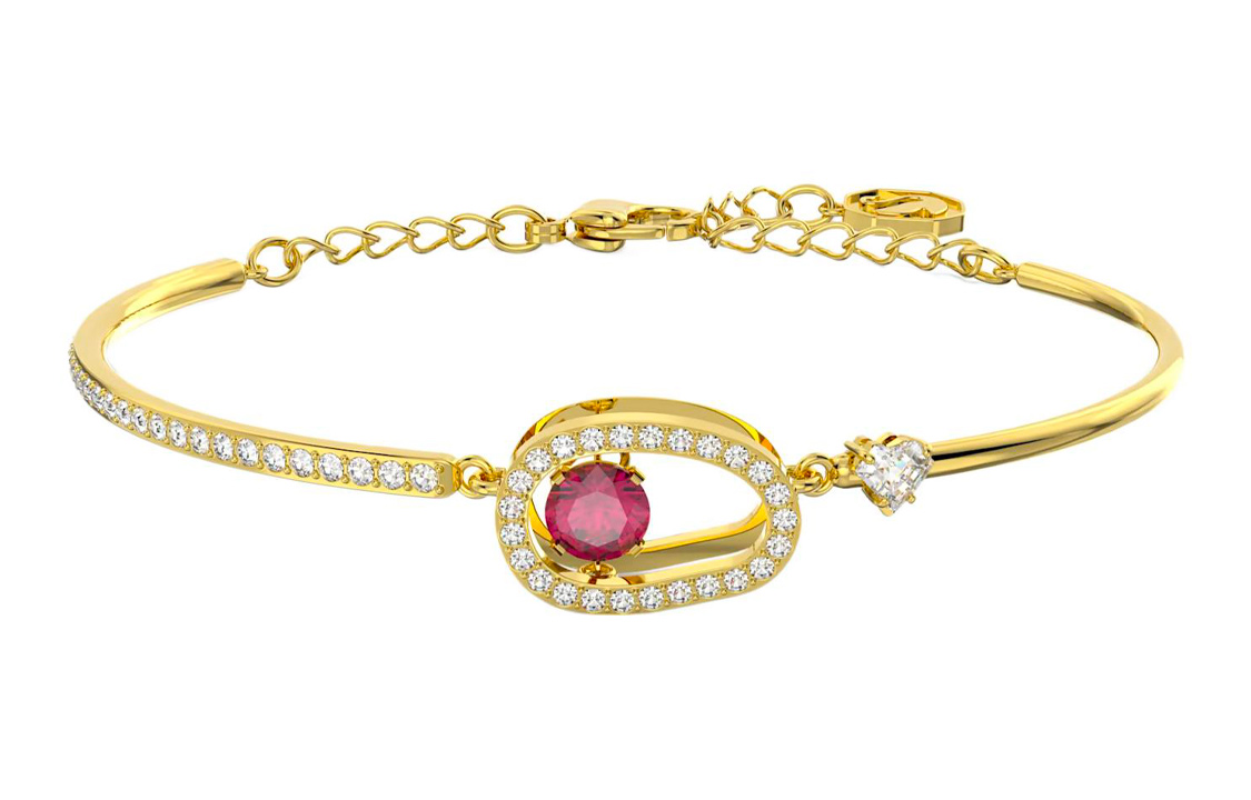 (Women) Swarovski Cariti Gold-Tone Red Bracelet - China Exclusive Series for Women. 5634699
