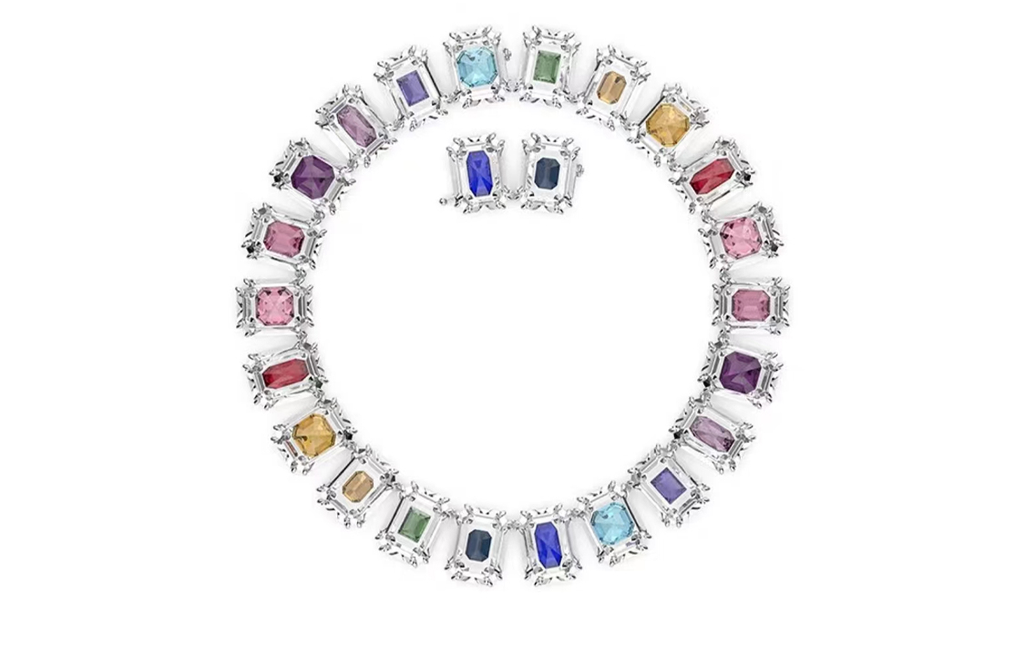 (Women) Swarovski Chroma Multi-Color Pendant Necklace for Women. 5600626