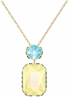 (Women) Swarovski Chroma Octagon Cut Gold-Plated Necklace for Women. 5640256 (Women) Swarovski Chroma Octagon Cut Gold-Plated Necklace for Women. 5640256