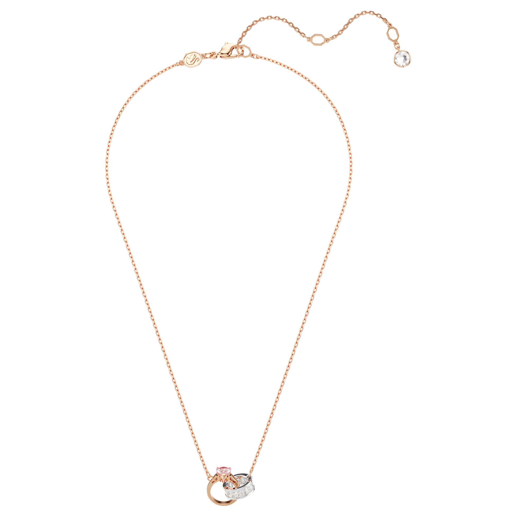 (Women) Swarovski Connexus Rose Gold Pink Heart Pendant Necklace for Women. 5690036 圖 4