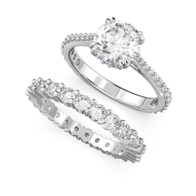 (Women) Swarovski Constella Elegant Minimalist Versatile White Ring for Women 5649213