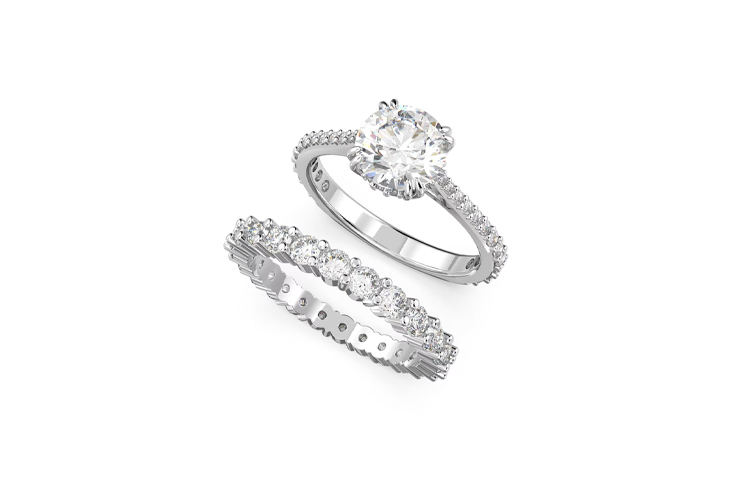 (Women) Swarovski Constella Elegant Minimalist Versatile White Ring for Women 5649213 圖 2