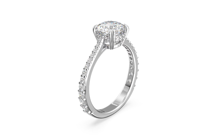 (Women) Swarovski Constella Elegant Minimalist Versatile White Ring for Women 5649213 圖 3