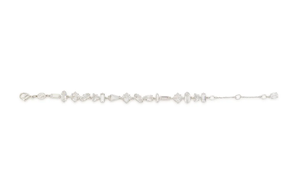 (Women) Swarovski Crystal Bracelet for Women - Silver, Minimalist Design. 5661529CRYRHS