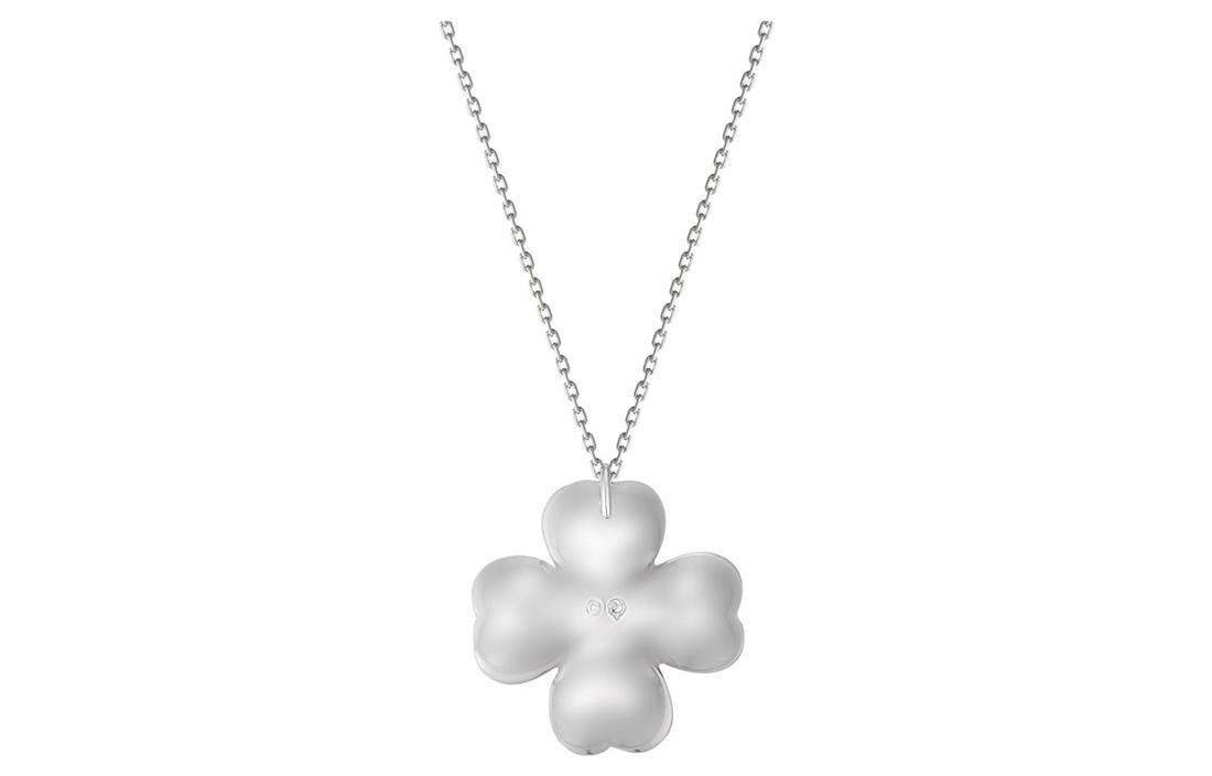 (Women) Swarovski Crystal Clover Heart Necklace for Women - Elegant Sparkling Design 5190617 圖 3