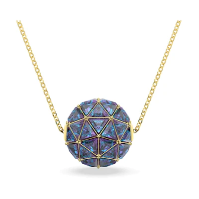 (Women) Swarovski Curiosa Triangle Cut Gold-Toned Necklace for Women. 5629228