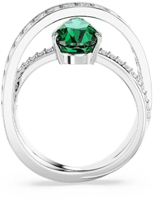 (W) Anillo Curvo Swarovski Mujer Cristal Verde Zirconia Chapado en Platino. 5665362 Purchase (W) Anillo Curvo Swarovski Mujer Cristal Verde Zirconia Chapado en Platino. 5665362