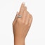Details for (W) Anillo Curvo Swarovski Mujer Cristal Verde Zirconia Chapado en Platino. 5665362