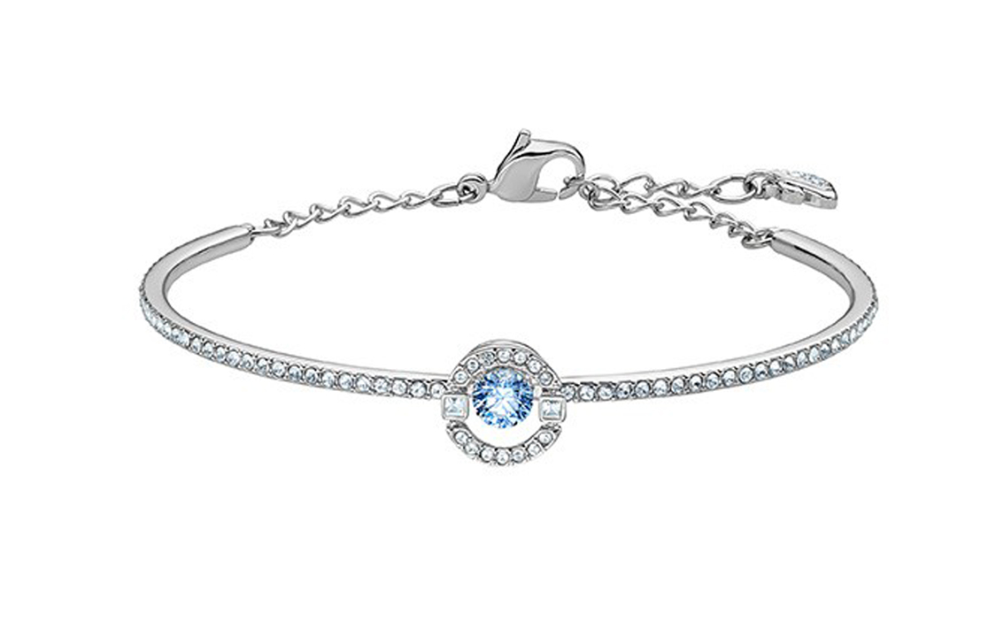 (Women) Swarovski Dancing Heart Blue Alloy Necklace for Women - Elegant and Charming 5506386 圖 5