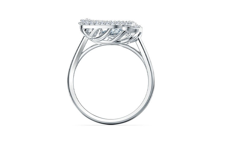 Purchase (W) スワロフスキー ダンシングスワン ホワイトクリスタル リング レディース用 5534842+5520712+5534843