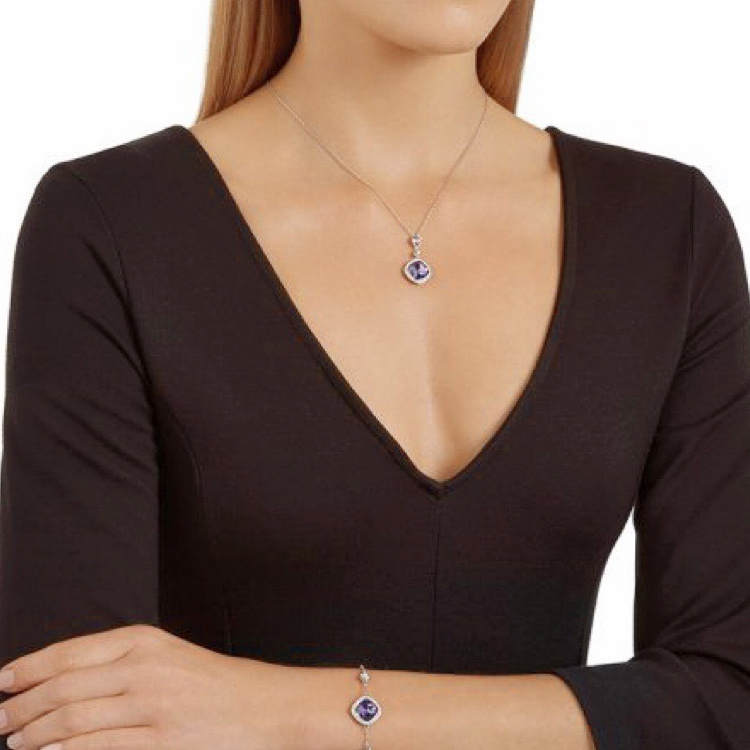 Details for (W) 施華洛世奇 Declare Love 系列優雅金屬項鍊女款 5165591