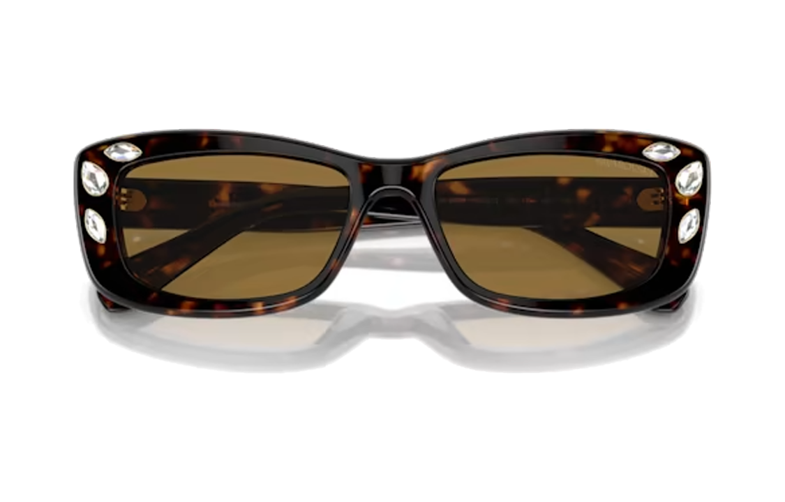 Purchase (W) 施華洛世奇 Dextera 不規則切割水晶棕色太陽眼鏡 5679536