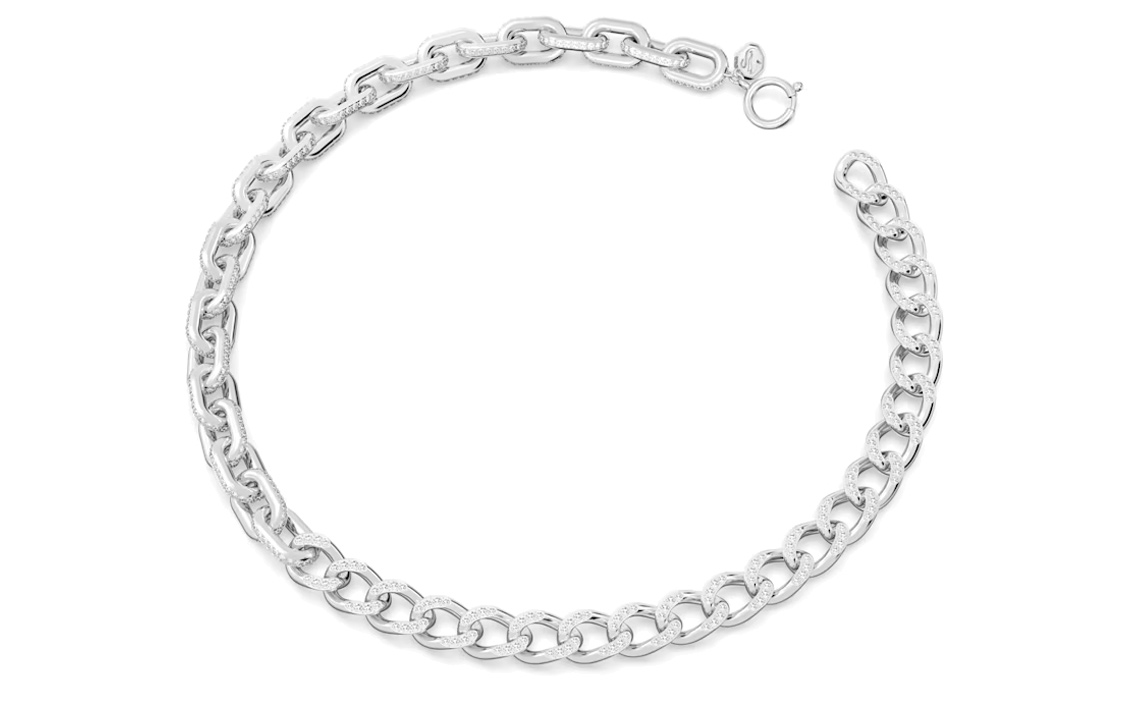 Lookbook (W) 施華洛世奇 Dextera 鍍銠女性水晶項鍊 5655437