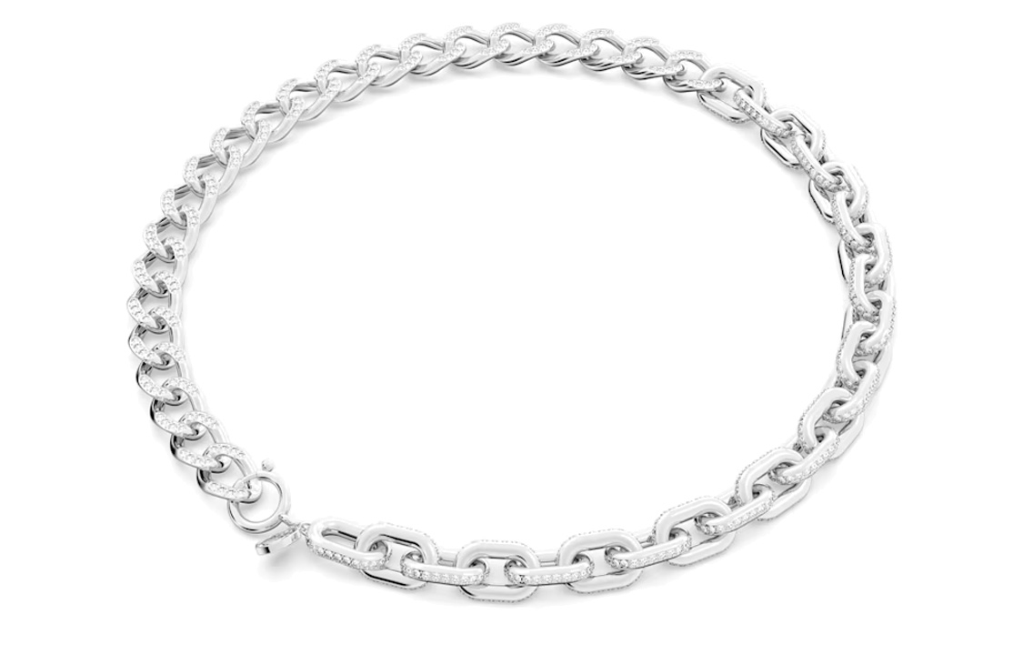 Shop (W) 施華洛世奇 Dextera 鍍銠女性水晶項鍊 5655437