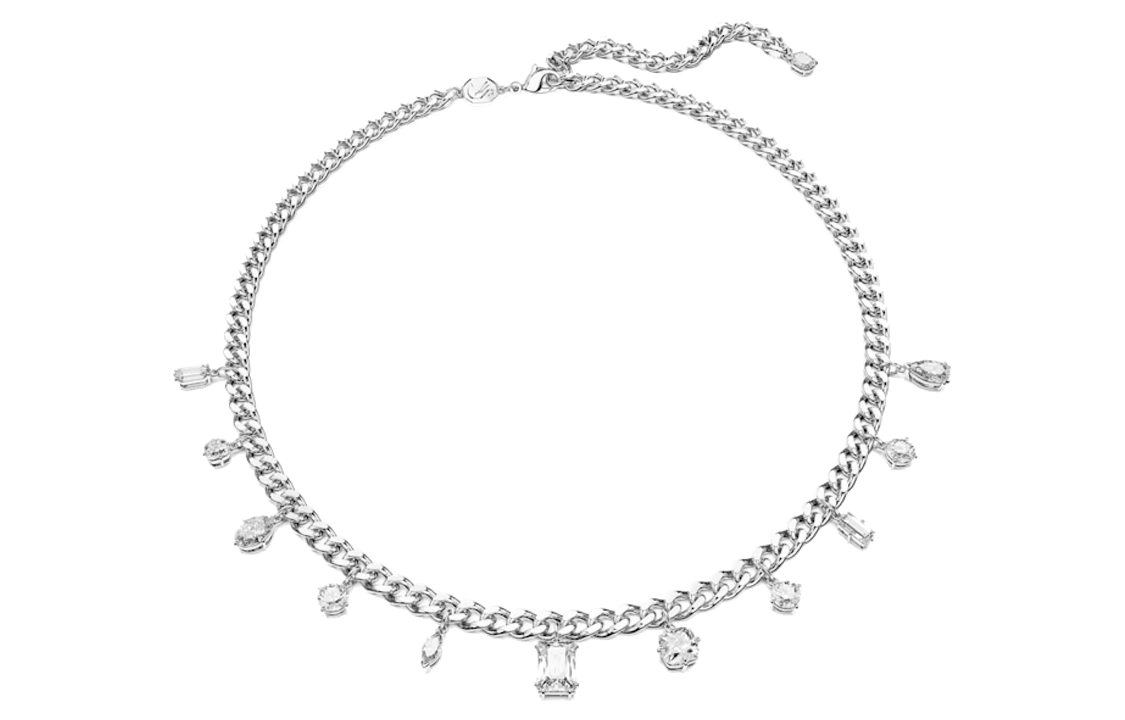 (Women) Swarovski Dextera Silver Necklace with Rhodium Plating and Zirconia for Women. 5671183