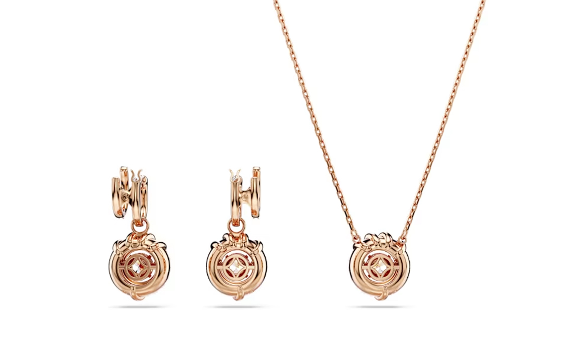 (Women) Swarovski Dragon & Phoenix Rose Gold Necklace with Cubic Zirconia Crystal Details. 5675835 圖 3