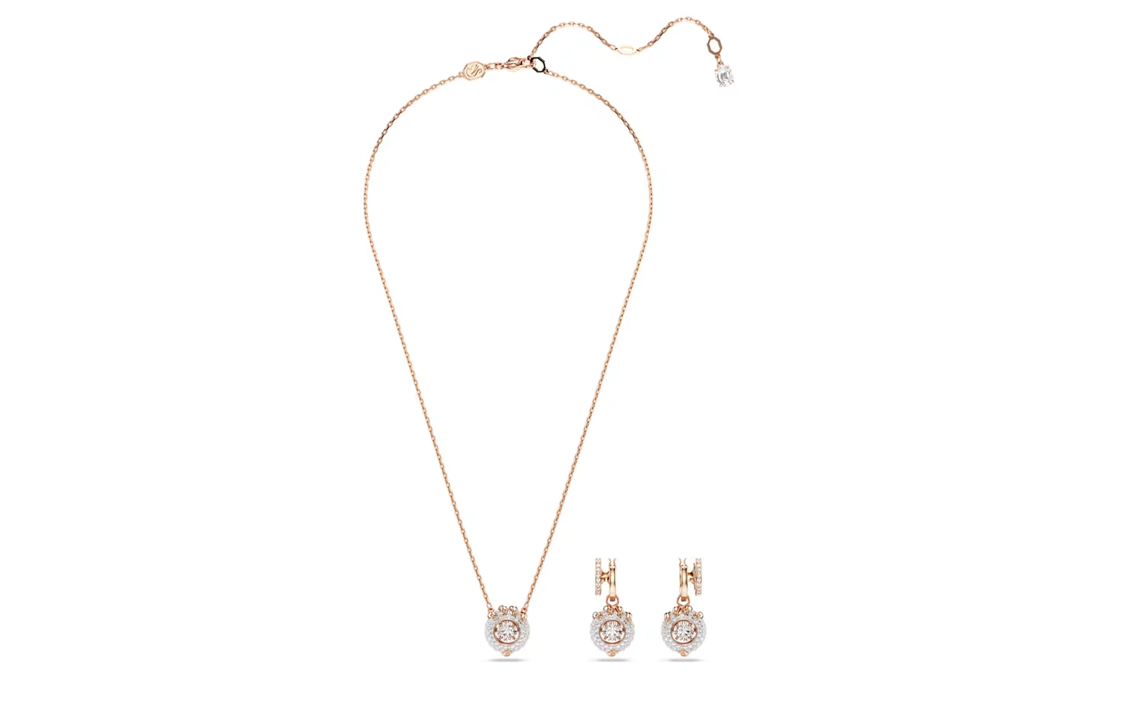 (Women) Swarovski Dragon & Phoenix Rose Gold Necklace with Cubic Zirconia Crystal Details. 5675835 圖 4