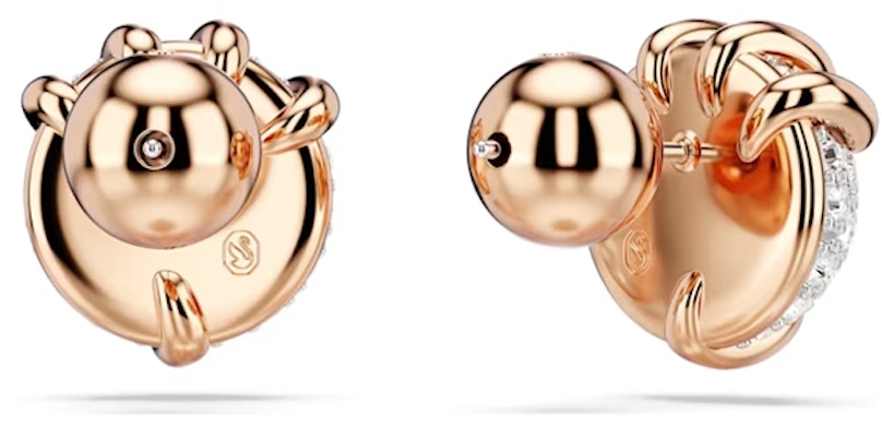 (W) 施華洛世奇龍爪玫瑰金水晶耳環 女款 金/白 5681058 Purchase (W) 施華洛世奇龍爪玫瑰金水晶耳環 女款 金/白 5681058