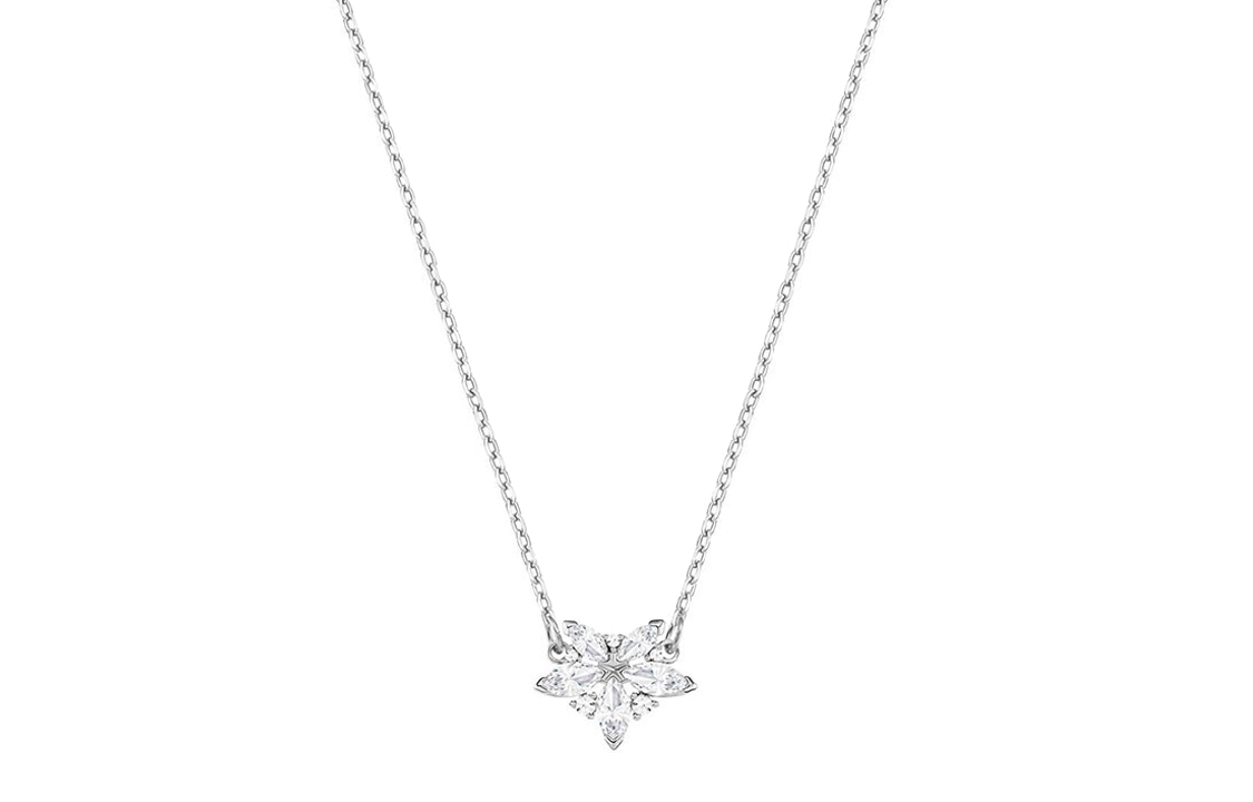 (Women) Swarovski Edelweiss Pendant Necklace Silver for Women. 5368250 圖 2