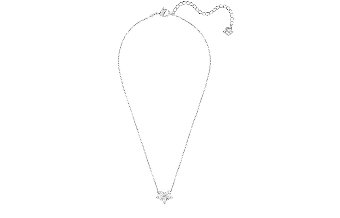 (Women) Swarovski Edelweiss Pendant Necklace Silver for Women. 5368250 圖 3