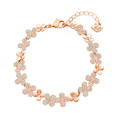 (Women) Swarovski Elderflower Crystal Bracelet for Women in Rose Gold. 5253672