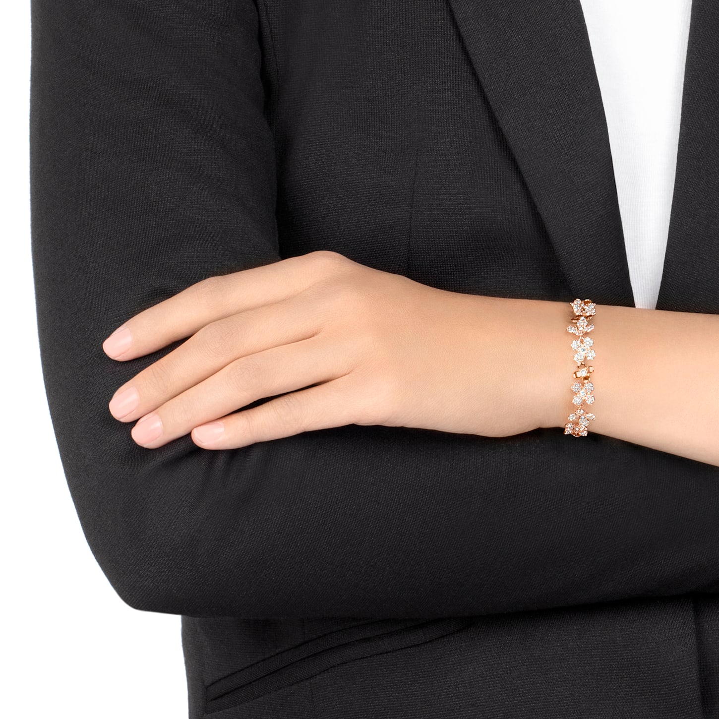 (Women) Swarovski Elderflower Crystal Bracelet for Women in Rose Gold. 5253672 圖 4