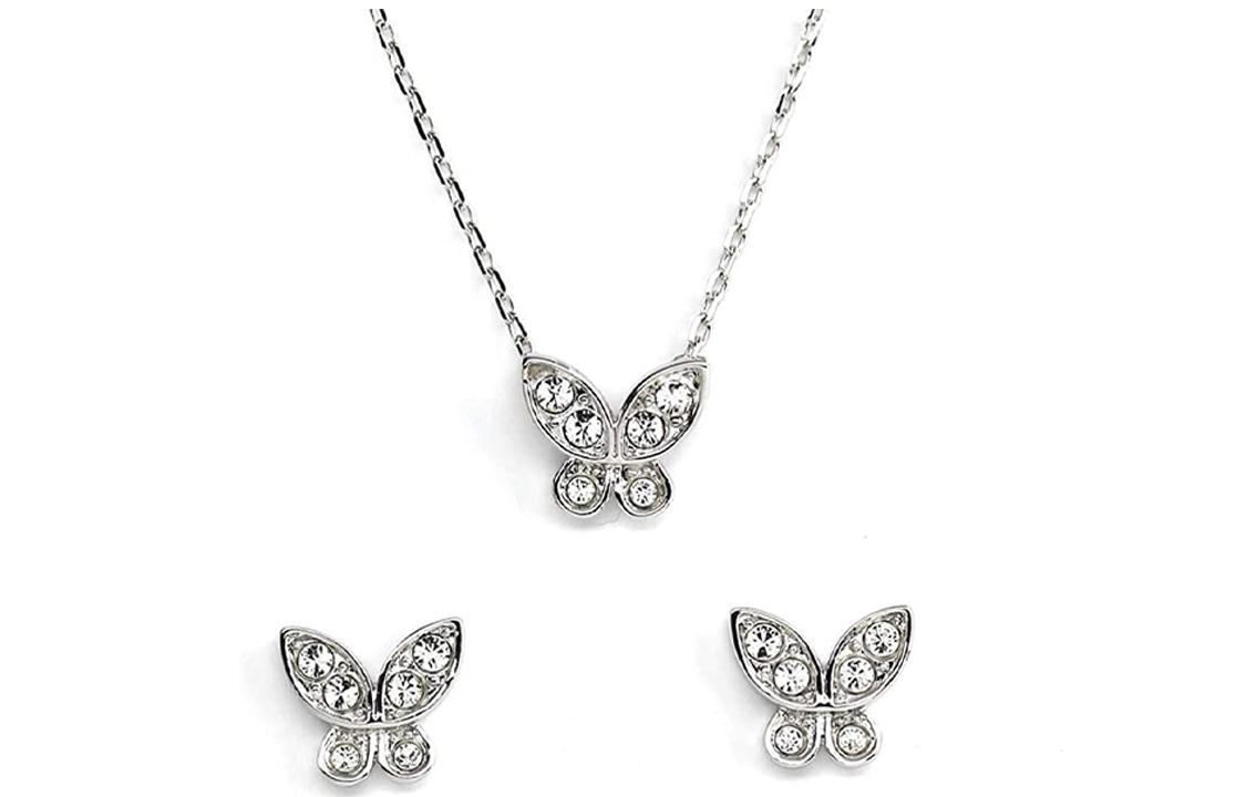 (Women) Swarovski Elegant  Silver Jewelry Set 1145717