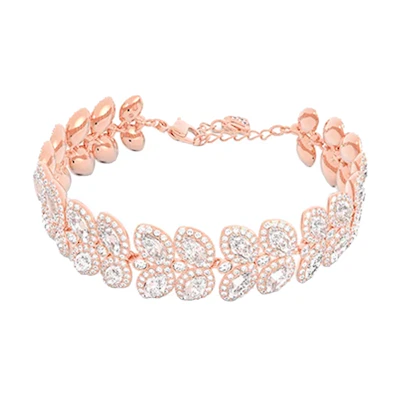 (Women) Swarovski Elegant Rose Gold Bracelet for Women - Alloy, Silver, Gold Plated. 5647219