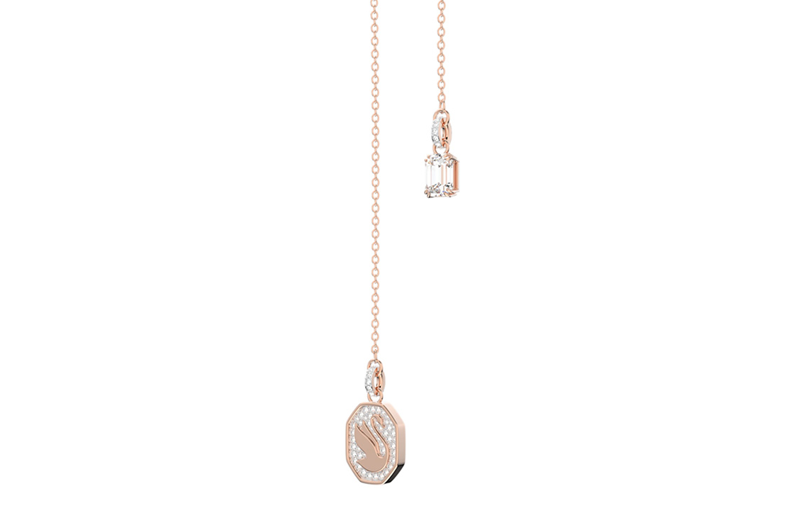 (Women) Swarovski Elegant Rose Gold Swan Design  Necklace 5628565 圖 3
