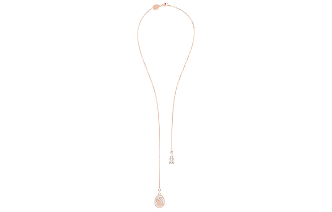 (Women) Swarovski Elegant Rose Gold Swan Design  Necklace 5628565 圖 5